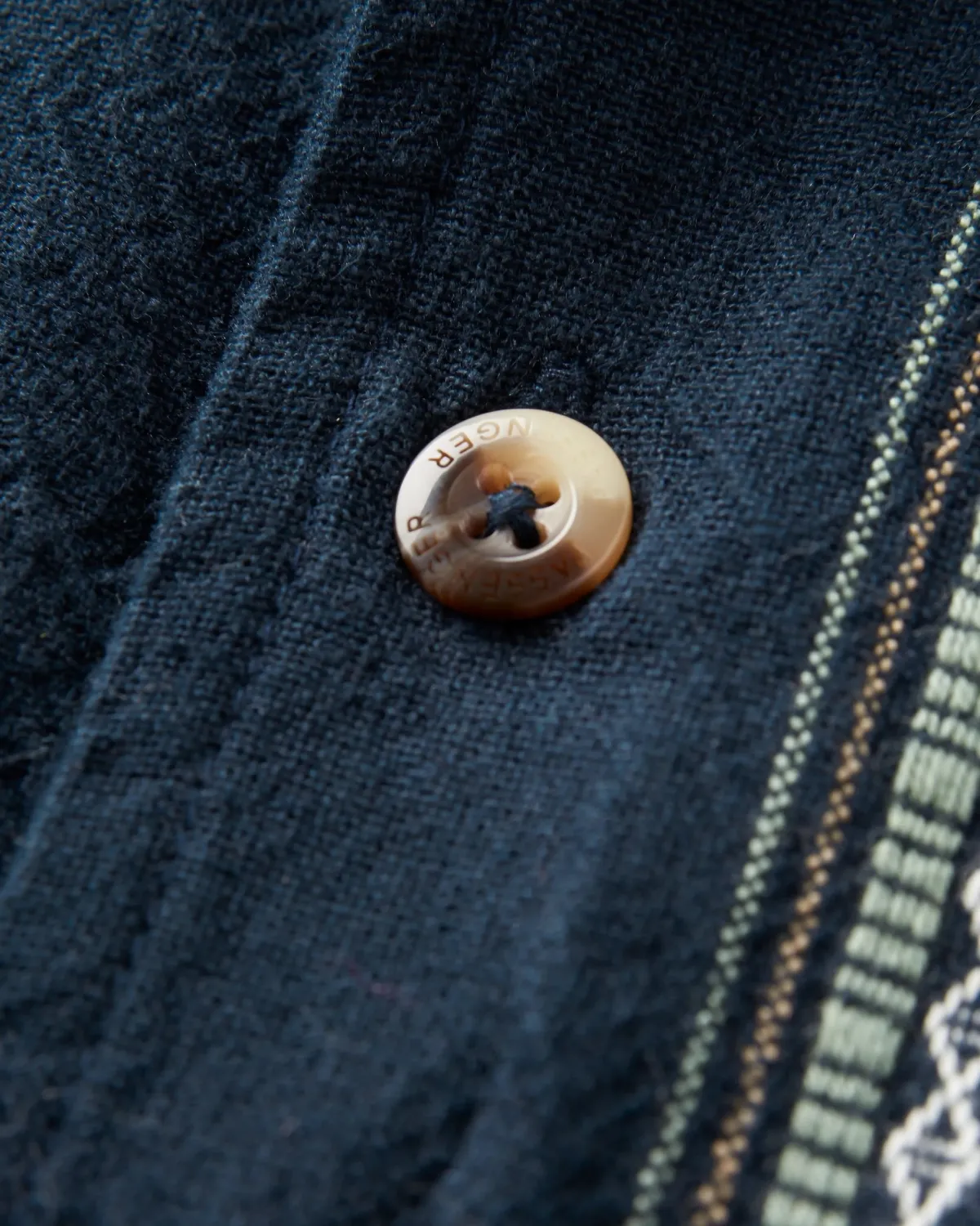 Shirts|Shirts|Passenger Cove Organic Cotton Short Sleeve Shirt - Deep Navy Jacquard Stripe DeepNavyJacquardStripe