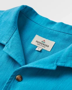 Shirts|Shirts|Passenger Cove Organic Cotton Short Sleeve Shirt - Blue Pool BluePool