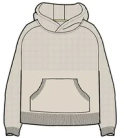 Hoodies|Knitwear|Passenger Cove Recycled Knitted Hoodie - Off White OffWhite