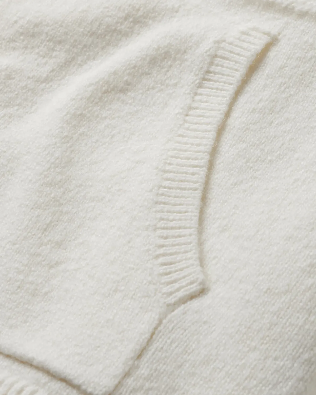 Hoodies|Knitwear|Passenger Cove Recycled Knitted Hoodie - Off White OffWhite