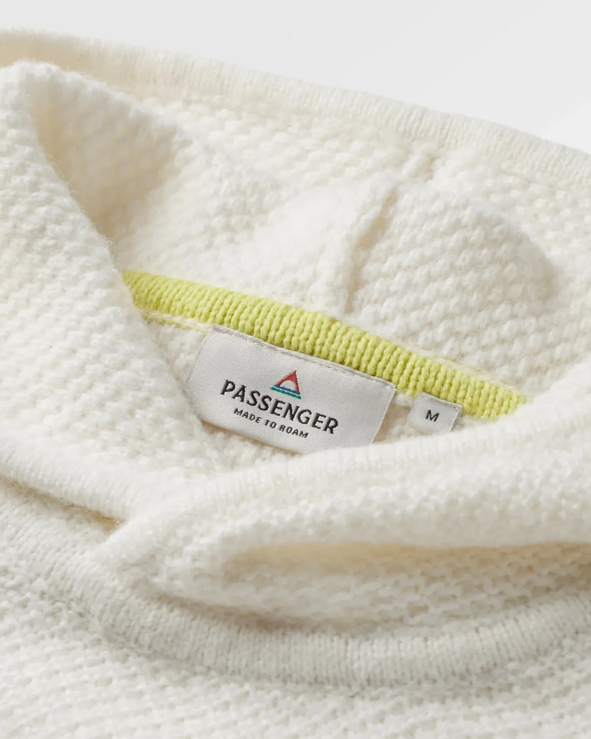 Hoodies|Knitwear|Passenger Cove Recycled Knitted Hoodie - Off White OffWhite