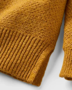 Knitwear|Sweaters|Passenger Cove Recycled Knitted Sweater - Amber Gold AmberGold