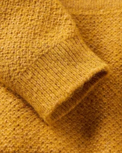 Knitwear|Sweaters|Passenger Cove Recycled Knitted Sweater - Amber Gold AmberGold