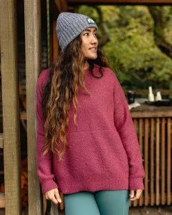 Sweaters|Knitwear|Passenger Cove Recycled Knitted Sweater - Rhubarb