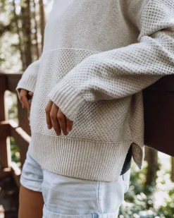 Knitwear|Sweaters|Passenger Cove Recycled Knitted Sweater - Off White OffWhite