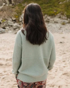 Knitwear|Sweaters|Passenger Cove Recycled Knitted Sweater - Pistachio