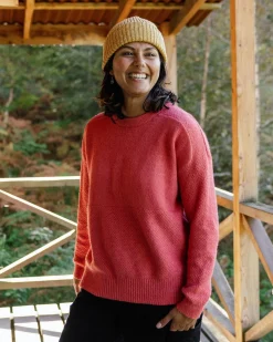 Knitwear|Sweaters|Passenger Cove Recycled Knitted Sweater - Mineral Red MineralRed