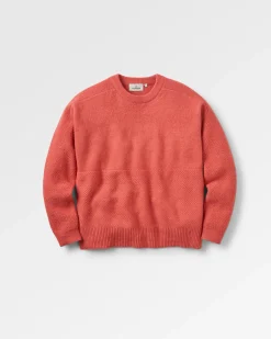 Knitwear|Sweaters|Passenger Cove Recycled Knitted Sweater - Mineral Red MineralRed
