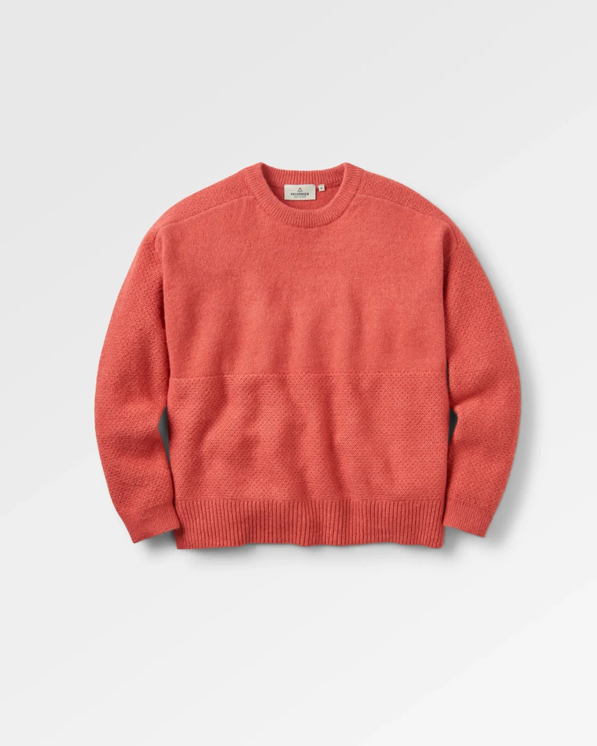 Knitwear|Sweaters|Passenger Cove Recycled Knitted Sweater - Mineral Red MineralRed