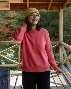 Knitwear|Sweaters|Passenger Cove Recycled Knitted Sweater - Mineral Red MineralRed