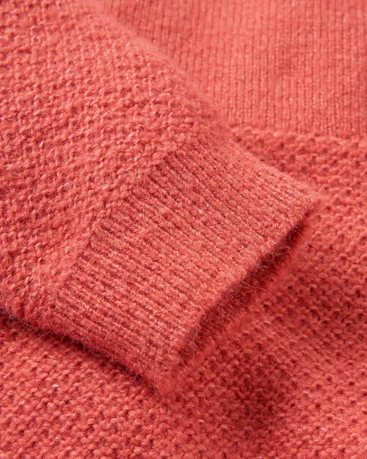 Knitwear|Sweaters|Passenger Cove Recycled Knitted Sweater - Mineral Red MineralRed