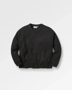 Knitwear|Sweaters|Passenger Cove Recycled Knitted Sweater - Black