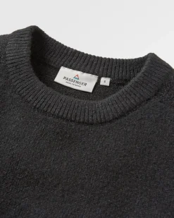 Knitwear|Sweaters|Passenger Cove Recycled Knitted Sweater - Black