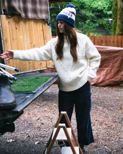 Sweaters|Passenger Cozy Cable Recycled Knitted Sweater - Off White OffWhite