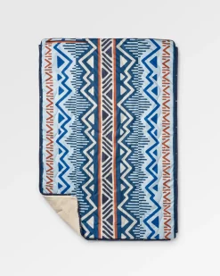 Blankets|Blankets|Passenger Cozy Recycled Sherpa Blanket - Mountain Geo Grey Blue MountainGeoGreyBlue