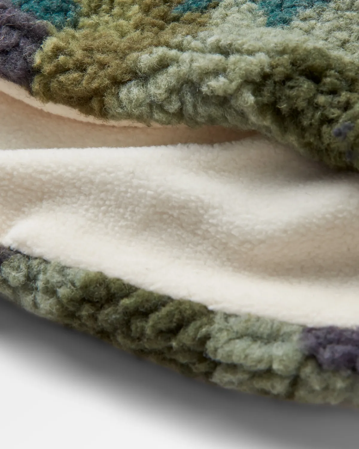 Neckwear & Snoods|Scarves & Neckwear|Passenger Cozy Recycled Sherpa Fleece Neck Gaiter - Alpine Camo Khaki Green AlpineCamoKhakiGreen