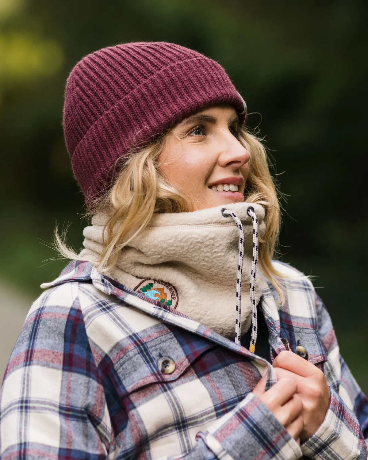 Neckwear & Snoods|Beanies|Passenger Cozy Sherpa Fleece Neck Gaiter - Oatmeal