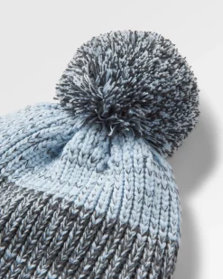 Beanies|Beanies|Passenger Crag Recycled Bobble Hat - Charcoal/Arctic Charcoal/Arctic