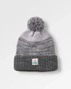 Beanies|Beanies|Passenger Crag Recycled Bobble Hat - Charcoal/Stone Charcoal/Stone