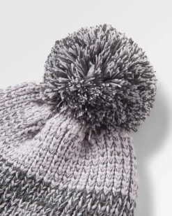 Beanies|Beanies|Passenger Crag Recycled Bobble Hat - Charcoal/Stone Charcoal/Stone