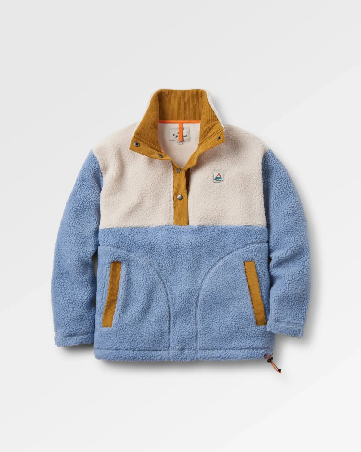 Fleece|Fleece|Passenger Create Recycled Deep-Pile Sherpa Fleece - Blue Fog BlueFog
