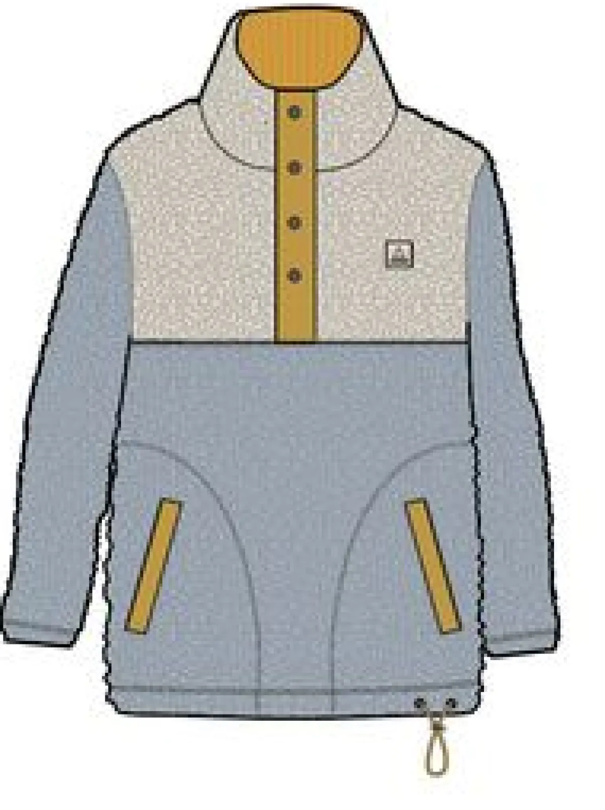 Fleece|Fleece|Passenger Create Recycled Deep-Pile Sherpa Fleece - Blue Fog BlueFog