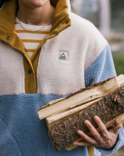 Fleece|Fleece|Passenger Create Recycled Deep-Pile Sherpa Fleece - Blue Fog BlueFog