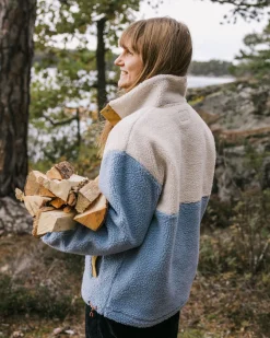 Fleece|Fleece|Passenger Create Recycled Deep-Pile Sherpa Fleece - Blue Fog BlueFog