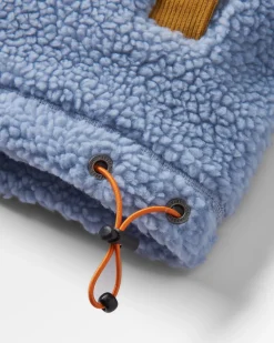 Fleece|Fleece|Passenger Create Recycled Deep-Pile Sherpa Fleece - Blue Fog BlueFog