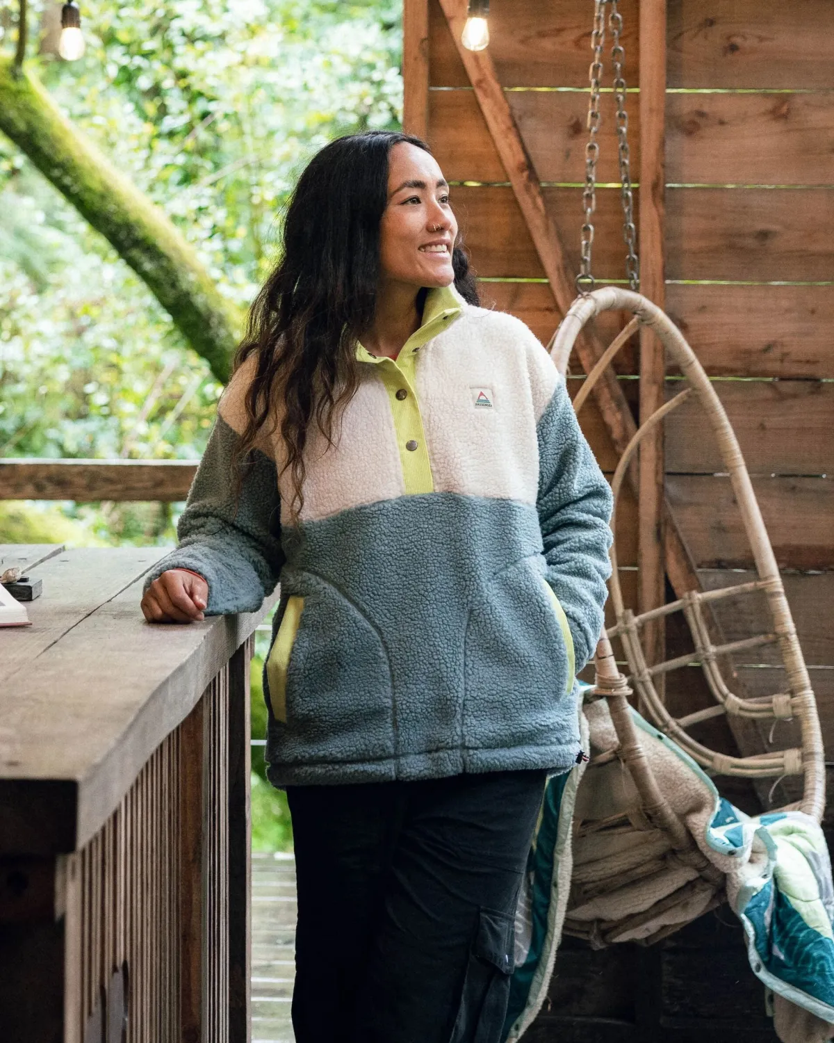 Fleece|Fleece|Passenger Create Recycled Deep-Pile Sherpa Fleece - Arctic
