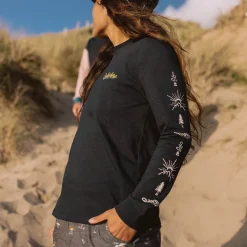 T-Shirts & Tank Tops|Tops & T-Shirts|Passenger Dawn Recycled Cotton Long Sleeve T-Shirt - Black