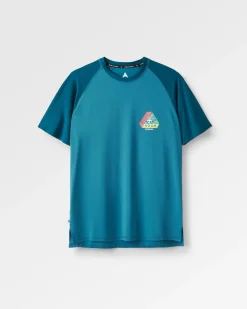 T-Shirts & Tank Tops|T-Shirts & Tank Tops|Passenger Dawn To Dusk Recycled Active T-shirt - Blue Steel BlueSteel
