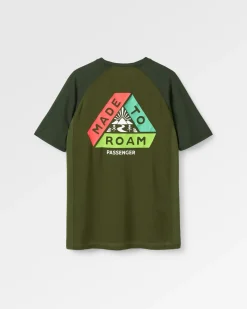 T-Shirts & Tank Tops|T-Shirts & Tank Tops|Passenger Dawn To Dusk Recycled Active T-shirt - Khaki Green KhakiGreen
