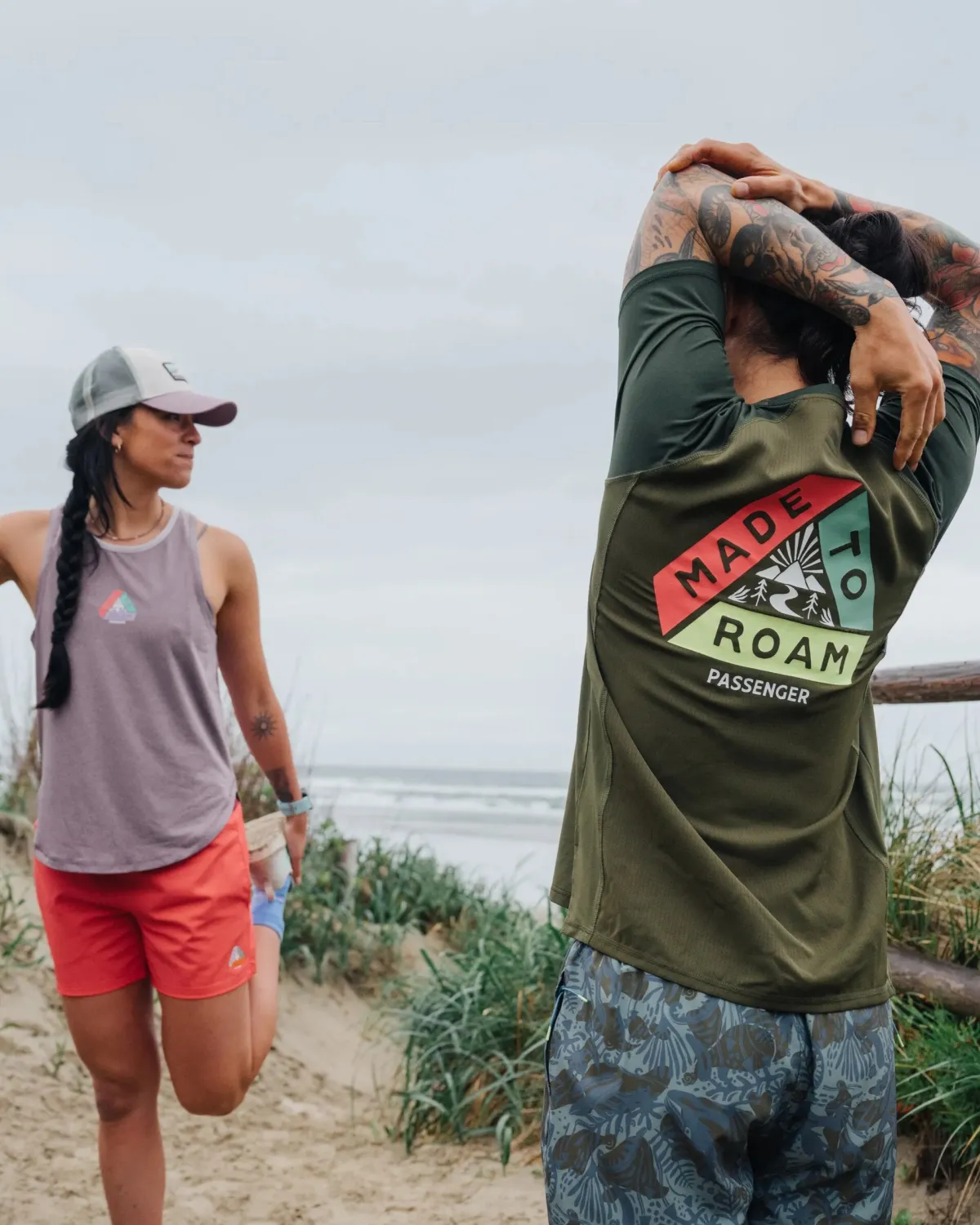 T-Shirts & Tank Tops|T-Shirts & Tank Tops|Passenger Dawn To Dusk Recycled Active T-shirt - Khaki Green KhakiGreen