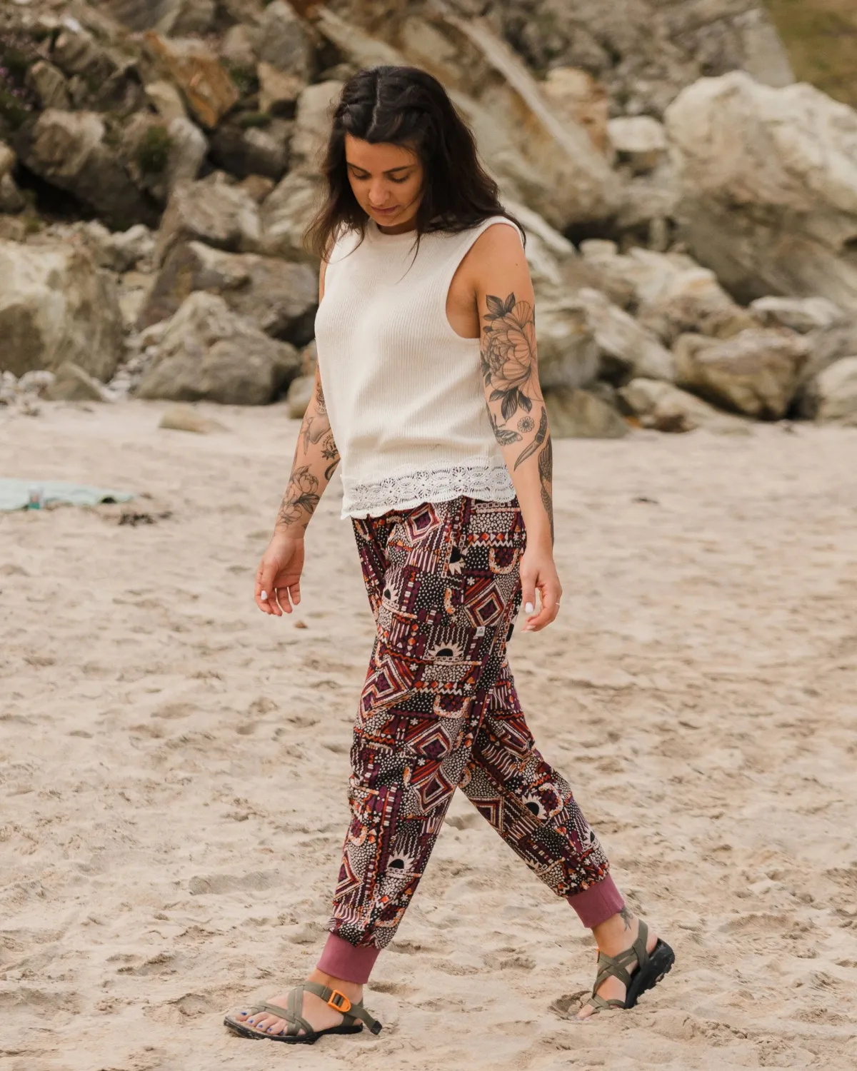Pants|Overalls & Pants|Passenger Day Dream Recycled Pant - Vintage Patchwork Black/Multi VintagePatchworkBlack/Multi
