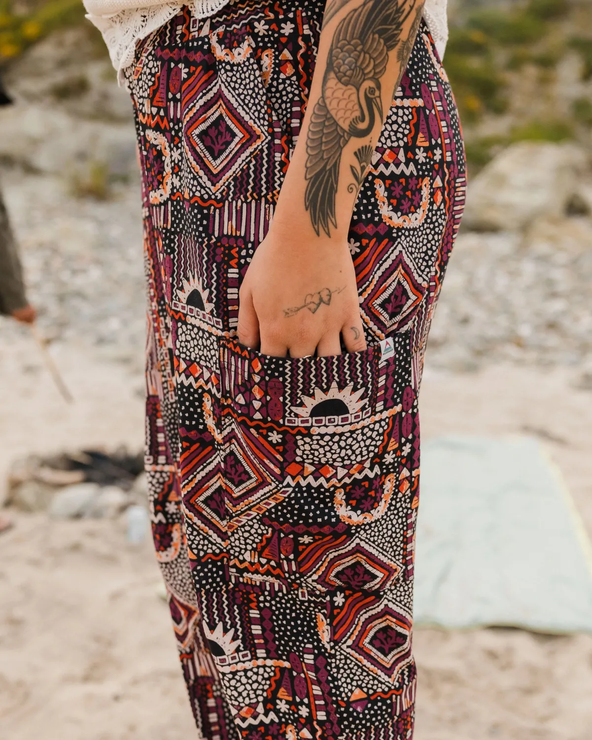 Pants|Overalls & Pants|Passenger Day Dream Recycled Pant - Vintage Patchwork Black/Multi VintagePatchworkBlack/Multi