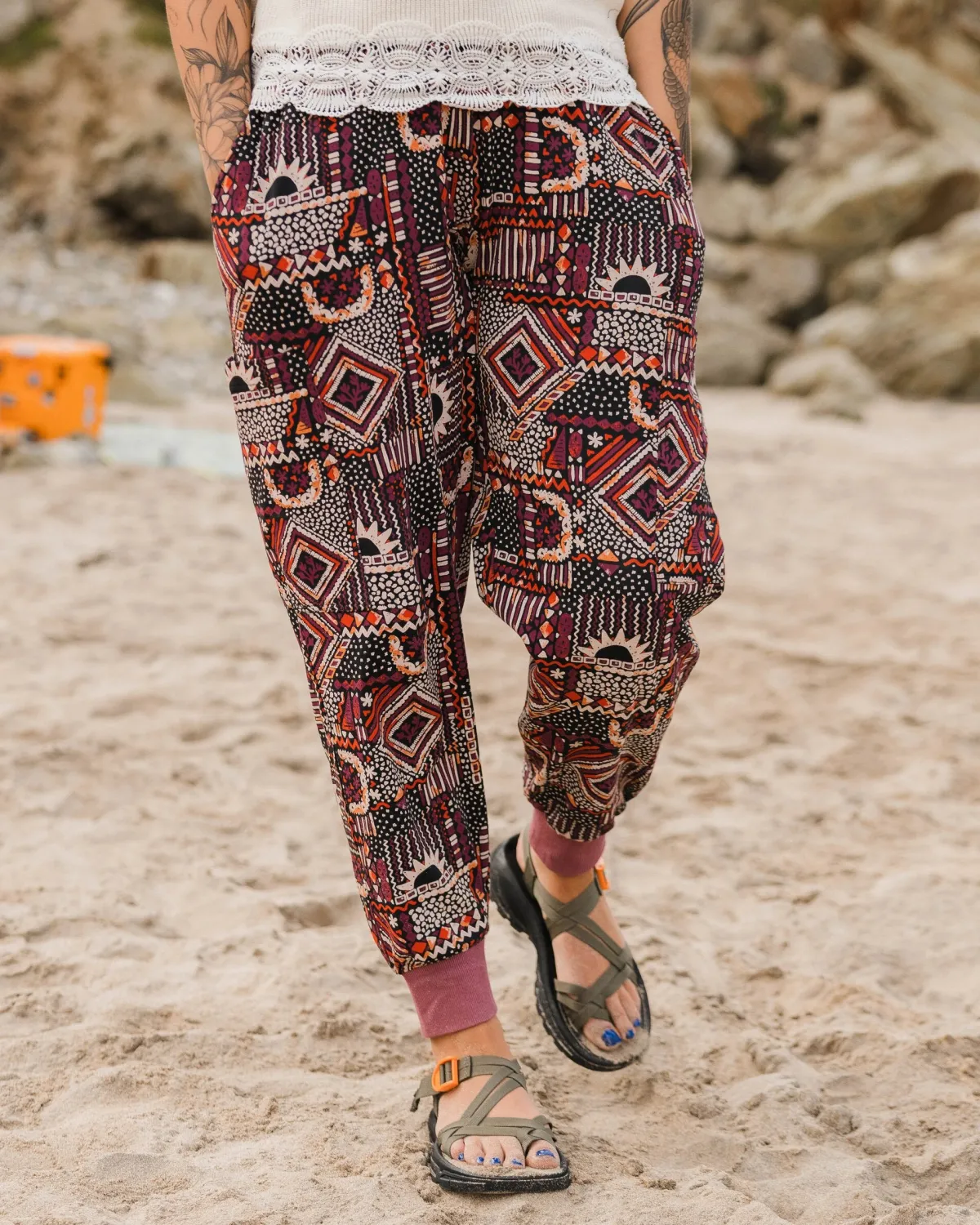 Pants|Overalls & Pants|Passenger Day Dream Recycled Pant - Vintage Patchwork Black/Multi VintagePatchworkBlack/Multi