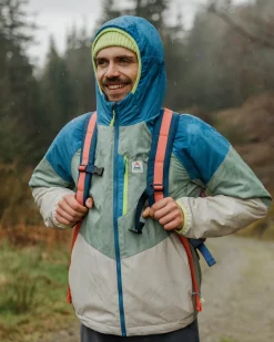 Jackets|Outdoor Active|Passenger Daybreak Lightweight Men's Recycled Thermore Insulated Jacket - Pistachio/Blue Steel Pistachio/BlueSteel