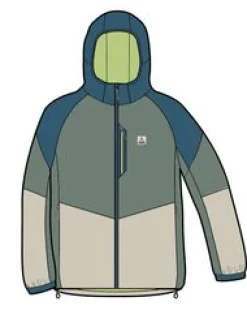 Jackets|Outdoor Active|Passenger Daybreak Lightweight Men's Recycled Thermore Insulated Jacket - Pistachio/Blue Steel Pistachio/BlueSteel