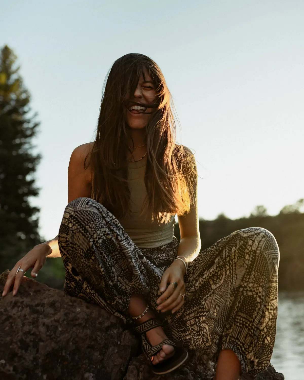 Overalls & Pants|Dresses|Passenger Daylily Loose Pants - Vintage Patchwork Navy VintagePatchworkNavy