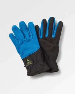Gloves|Gloves|Passenger Daytrip Recycled Polar Fleece Touch Screen Gloves - Black/Tidal Blue Black/TidalBlue