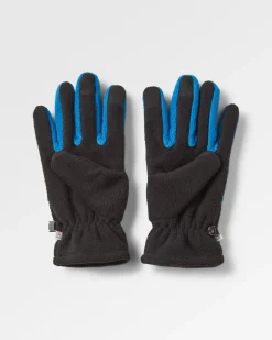 Gloves|Gloves|Passenger Daytrip Recycled Polar Fleece Touch Screen Gloves - Black/Tidal Blue Black/TidalBlue