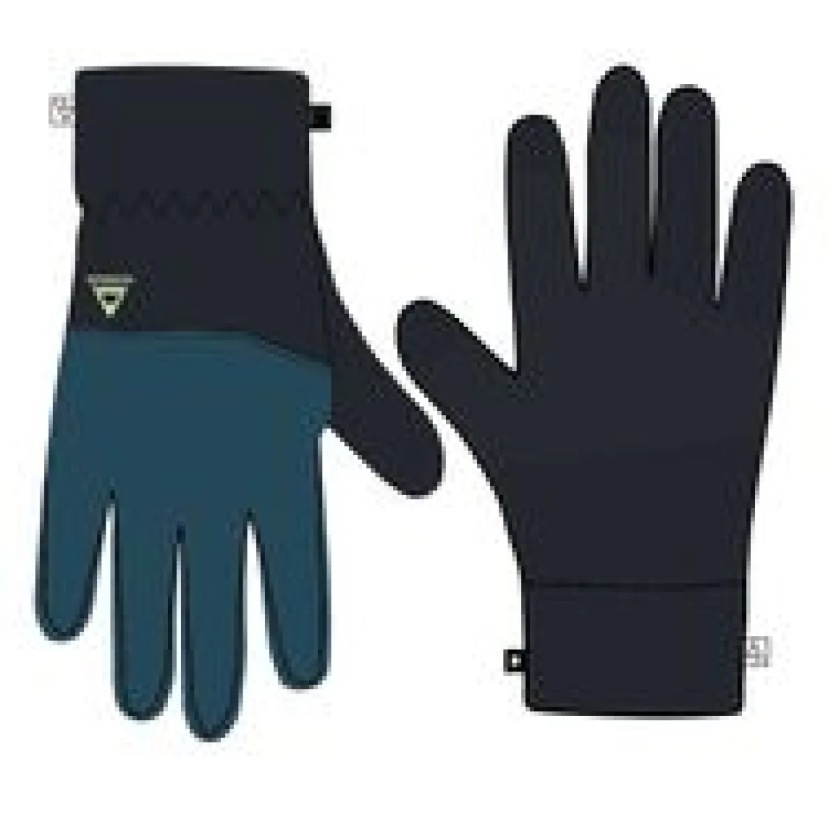 Gloves|Gloves|Passenger Daytrip Recycled Polar Fleece Touch Screen Gloves - Black/Tidal Blue Black/TidalBlue