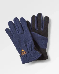 Gloves|Gloves|Passenger Daytrip Recycled Polar Fleece Touch Screen Gloves - Rich Navy RichNavy