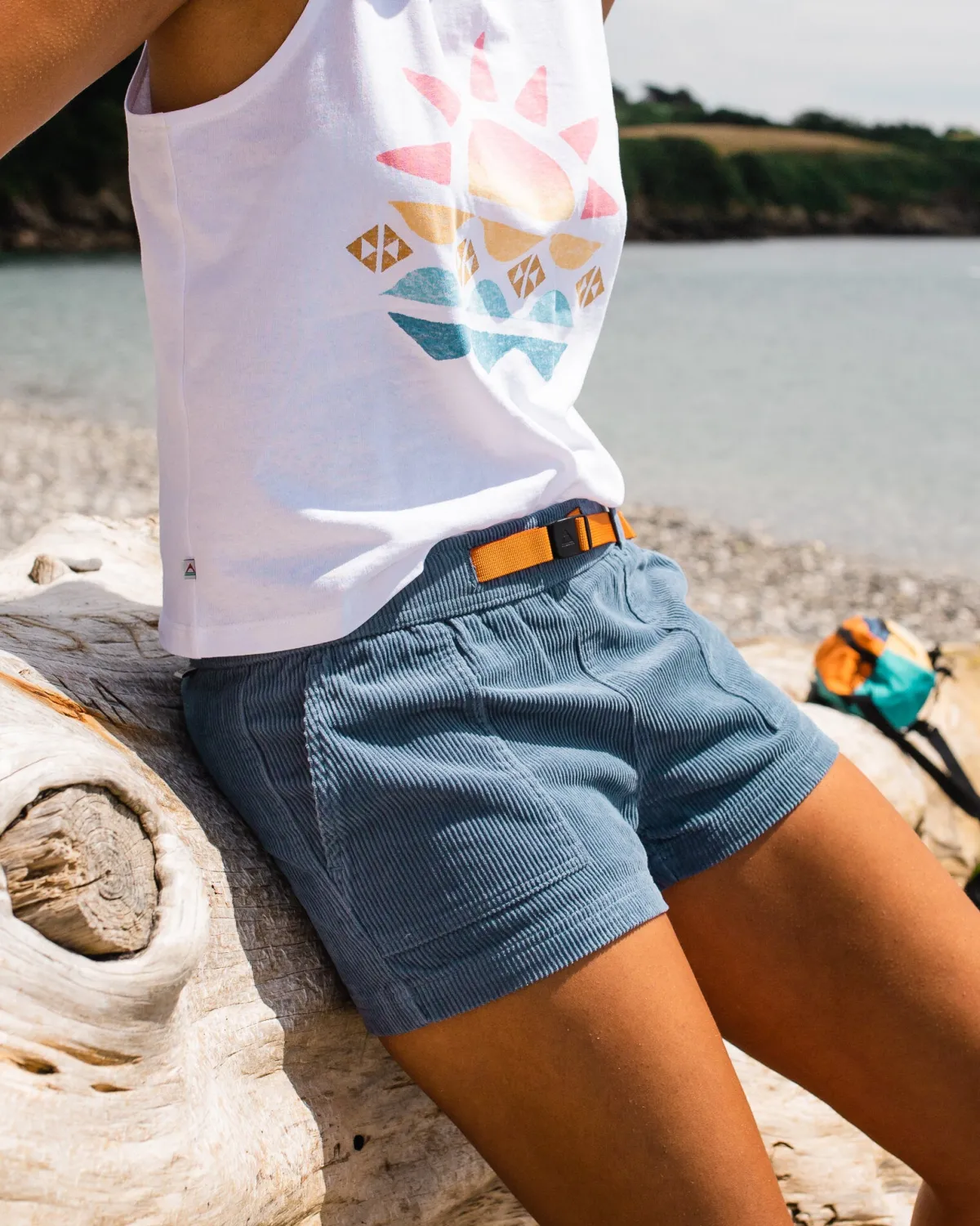 Shorts|Shorts|Passenger Del Sur Cord Short - Stone Blue StoneBlue