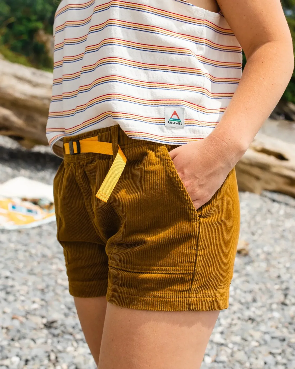 Shorts|Shorts|Passenger Del Sur Cord Shorts - Tapenade