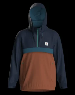 Jackets|Outdoor Active|Passenger Diablo Recycled Water Resistant Pullover - Rich Navy RichNavy