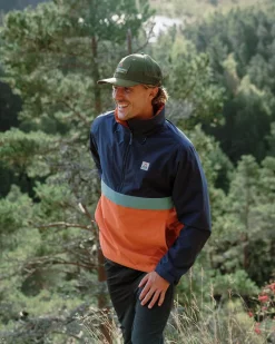 Jackets|Outdoor Active|Passenger Diablo Recycled Water Resistant Pullover - Rich Navy RichNavy