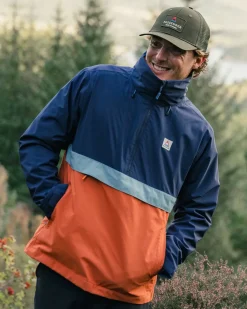 Jackets|Outdoor Active|Passenger Diablo Recycled Water Resistant Pullover - Rich Navy RichNavy