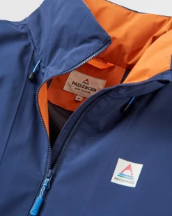 Jackets|Outdoor Active|Passenger Diablo Recycled Water Resistant Pullover - Rich Navy RichNavy